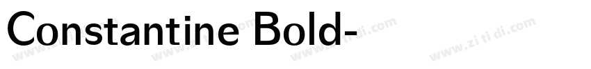 Constantine Bold字体转换